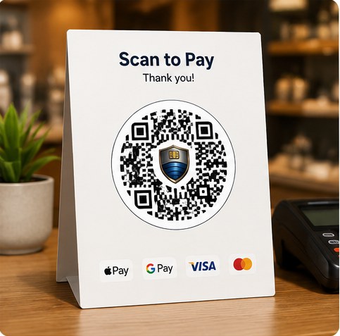 Print and display HerePay QR example
